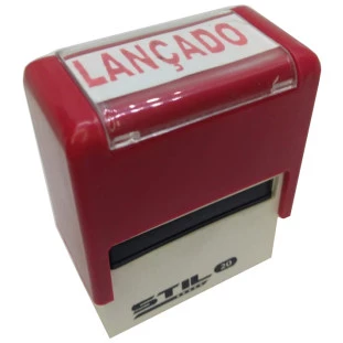 Carimbos Automáticos Stilo 20 - LANÇADO com tinta vermelha
